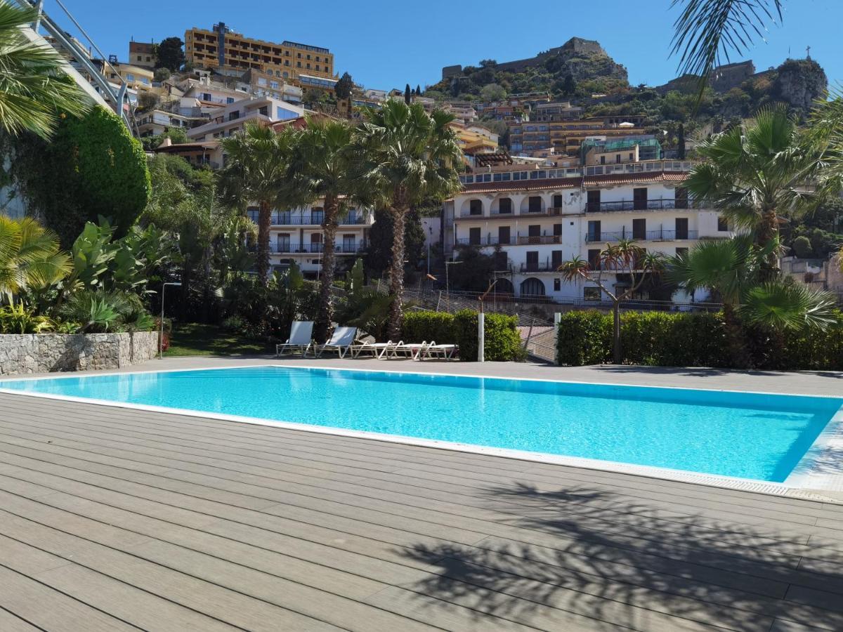 Taormina Lukos House In Center With Pool By Taormina Holidays Luaran gambar